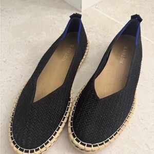 Rothy's Black and Blue Espadrilles